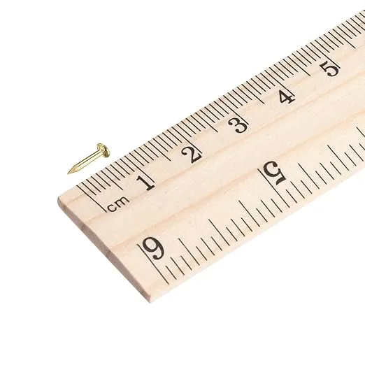 uxcell Small Tiny Nails 1.2x8mm(DXL) for Wooden DIY Decorative Pictures Boxes Household Accessories Brass Tone 200pcs