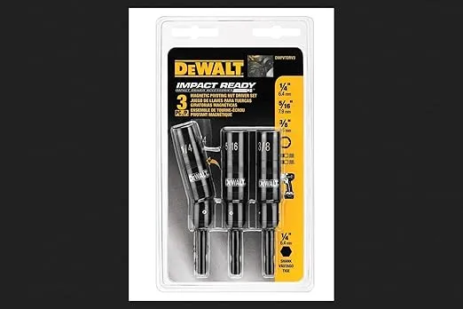 DEWALT Nut Driver Set, Impact-Ready, Pivoting, 3-Piece (DWPVTDRV3)