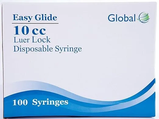 Easy Glide 10ML Syringe Luer Lock - Sterile - Pack of 100