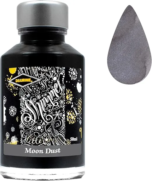 Diamine Fountain Pen Bottled Ink, 50ml - Shimmering Moon Dust