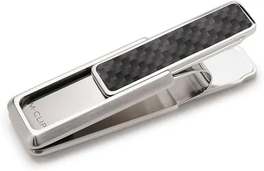 Carbon Fiber Money Clip, Cash and Credit Card Holder, Minimalist Wallet Alternative