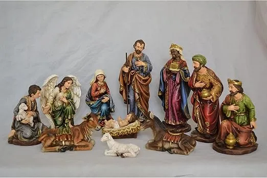 Hi-Line Gift Ltd 81890 4-Piece Christmas Nativity Scene Decor