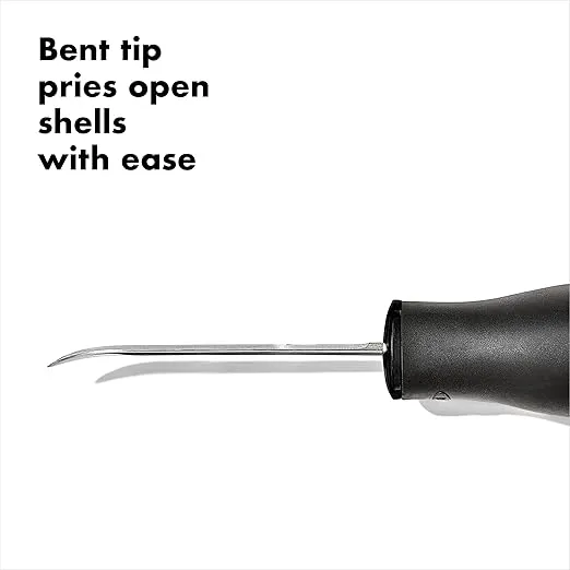 OXO Good Grips Stainless Steel Non-Slip Oyster Knife,Black/Silver