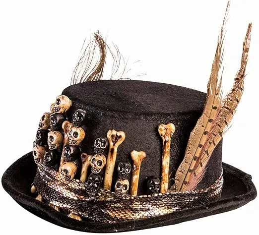 Rubies Adult Voodoo Top Hat, As Shown, One Size