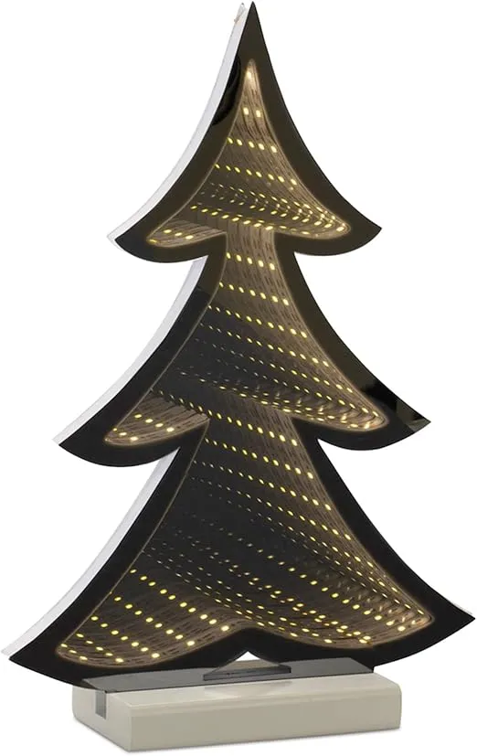 Melrose Tree Infinity Light, 12.5-inch Height, Acrylic