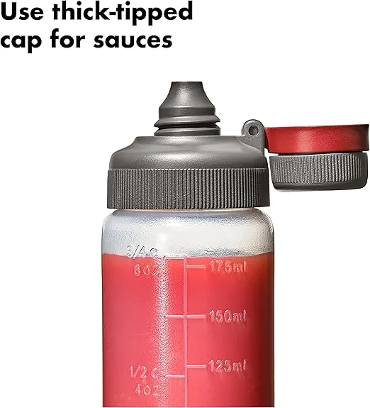 OXO Outdoor Leakproof Squeeze Bottle Set, 3, 6 oz