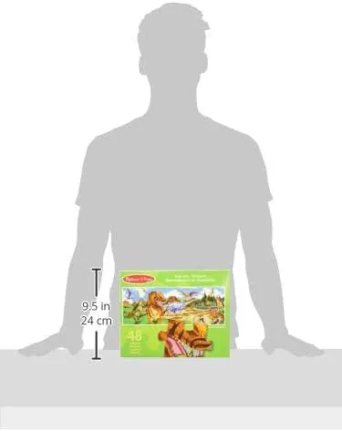 Melissa & Doug Land of Dinosaurs Floor Puzzle (48 pcs, 4 feet long) - FSC Certified