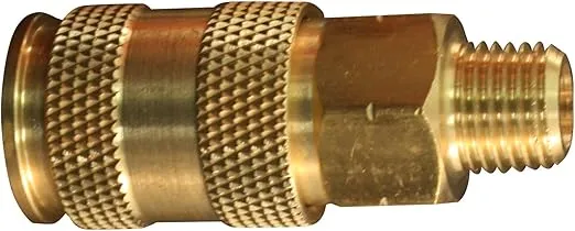 Milton Industries S-765 HI-Flo V-Style -FeetA,M,V-Feet 1/4-Inch MNPT Brass Body, Single