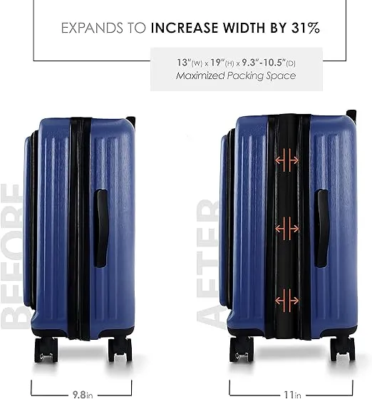 Expandable, Navy, 22 Inch