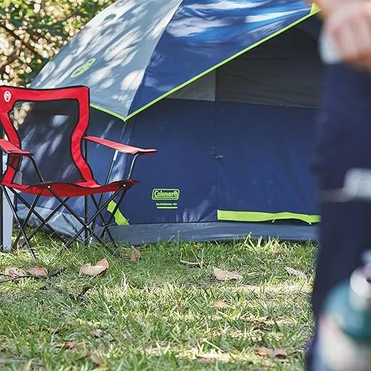 Coleman Sundome Camping Tent with Rainfly, 2/3/4/6 Person Tent Sets Up in 10 Mins, Weatherproof Tent for Camping, Festivals, Backyard, Sleepovers, & More