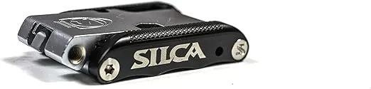 SILCA VENTI MultiTool | 20 tools design minimalistic focus | steel multi tools w/hardened finish | aluminum side bars with master link magnetic storage | HEX/TORX/PHILLIPS/Chain Breaker