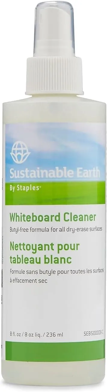 STAPLES Sustainable Earth 887114 By Multi Whiteboard Cleaner 8 Oz.