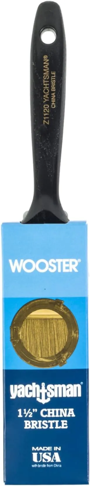 Wooster Z1120-1 1/2 Brush Z1120-1-1/2 Yachtsman Paintbrush, 1-1/2-Inch, 1.5 Inch, White