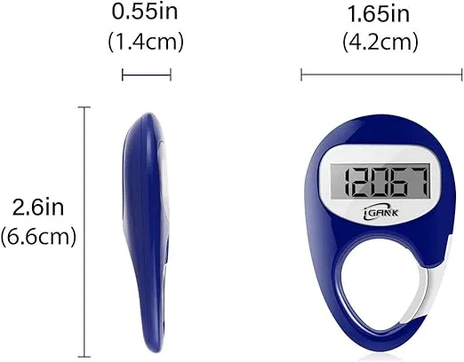 Simple Walking Pedometer 3D Step Counter for Men Women Kids
