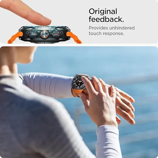 Spigen Tempered Glass Screen Protector [GlasTR EZ FIT] designed for Galaxy Watch Ultra - 2 Pack