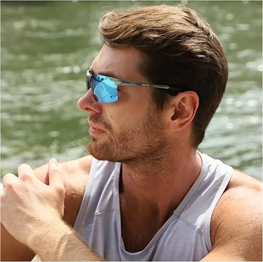 DUCO Mens Sports Polarized Sunglasses UV Protection Sunglasses for Men 8177s
