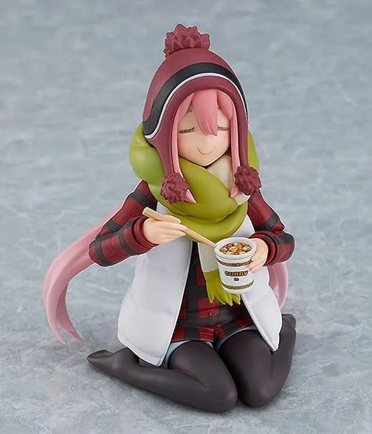 Max Factory Laid-Back Camp: Nadeshiko Kagamihara Deluxe Figma Action Figure, Multicolor