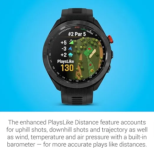 Garmin Approach S70, 47mm, Premium GPS Golf Watch, Black