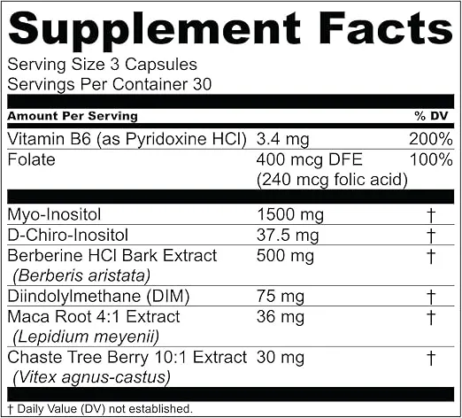 Live Conscious Beyond Hormone Holistic Hormone Balance for Women a DIM w/Myo-Inositol & D-Chiro-Inositol Supplement - Promotes Healthy Estrogen Balance - Everyday PMS Support (2-Pack)