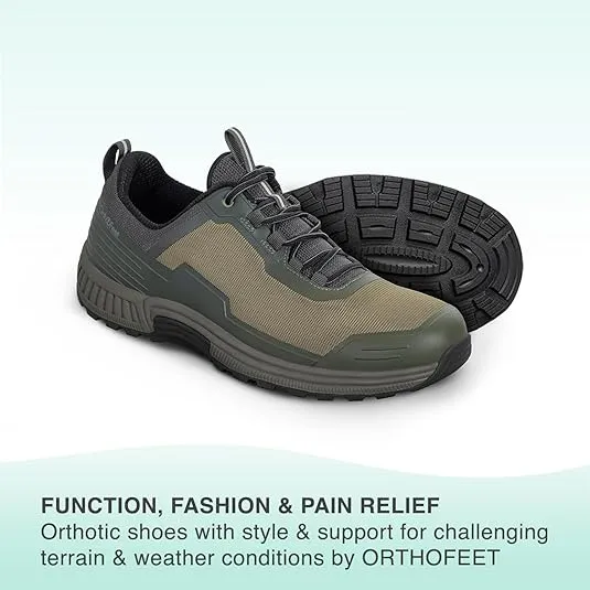 Orthofeet Men's Orthopedic Waterproof Cascade Hiking Shoes