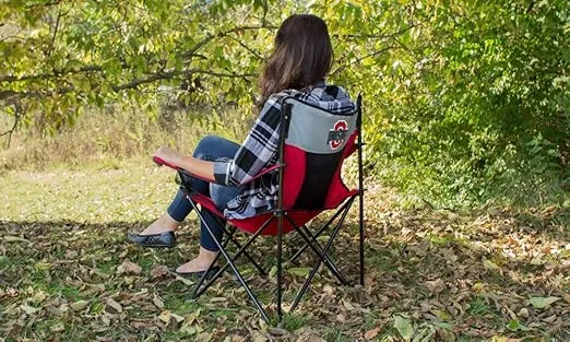 Logo Brands NCAA Georgia Bulldogs Elite Chair, Unisex Adult Chair with Two Cup Holder, One Size, Team Color