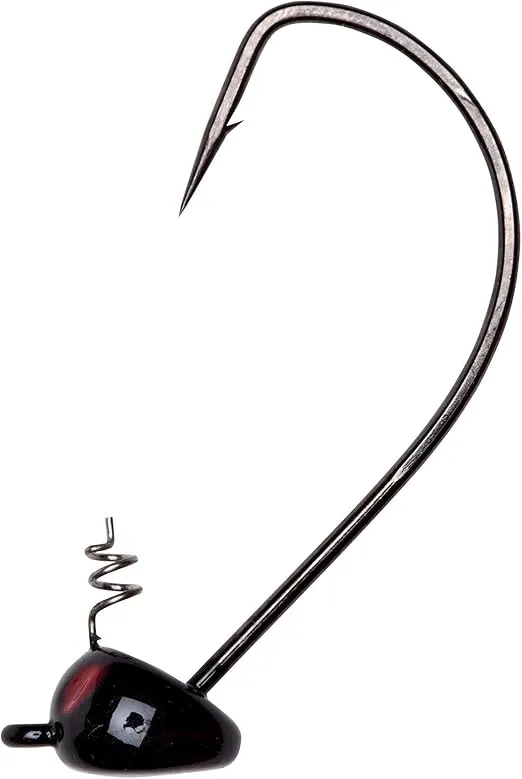 Yum Lures Pumpkin Ed Jig Hook 4/0 (Black, 1/4-Ounce) (YPEJ1441), 3 Count