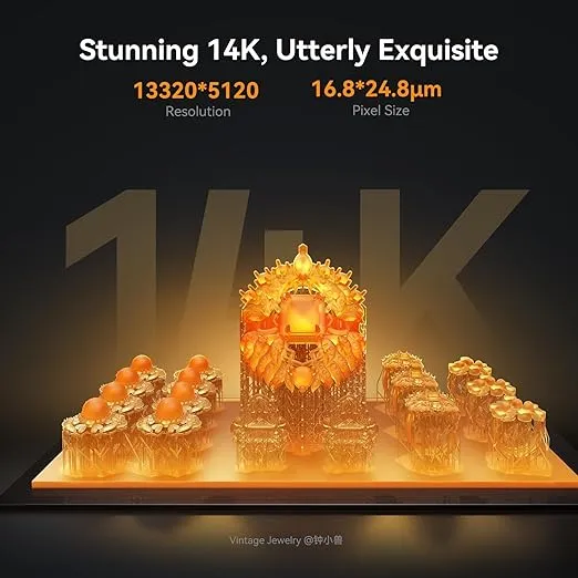 Creality Resin 3D Printer Halot Mage S 14K, with 10.1" HD LCD MSLA Mono, 4X High Speed Printing for 150mm/h Speed, UV Resin Photocuring Printer, Large Printing Size 8.78x4.96x9.06 inches