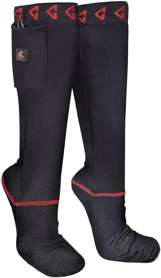 Gerbing 7V Battery Heated Socks, Unisex, Rechargeable Foot Warmer Sock Liners for Hunting, Fishing, Skiing, Camping