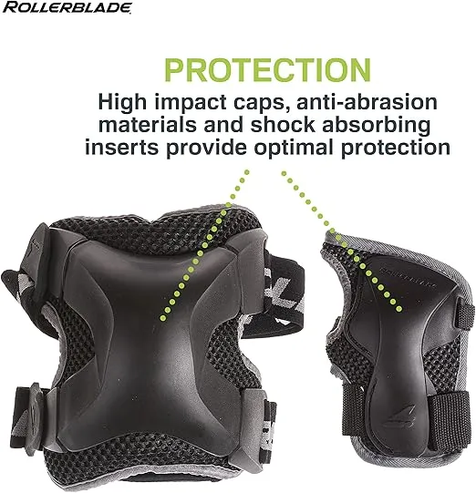 Rollerblade X-Gear Adult Wristguard Protective Gear, Inline Skating, Unisex, Black