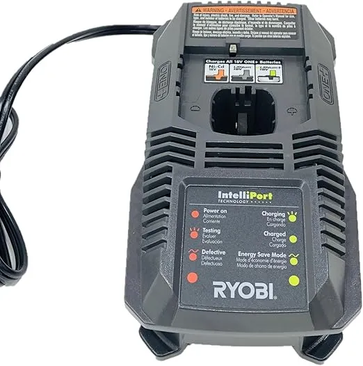 Ryobi 18-Volt Dual Chemistry Charger P118 (Renewed)