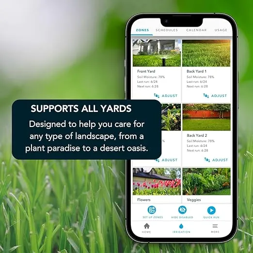 Rachio 3rd Gen: Smart 4-Zone Sprinkler Controller, App Enabled Automated Water Scheduling, Alexa Compatible, DIY Simple & Fast Install