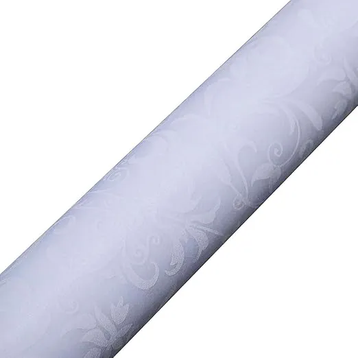 Efavormart 36" x 50ft White Floral Lace Aisle Runner, Carpet for Party, Birthday, Banquet, Restaurant Decoration
