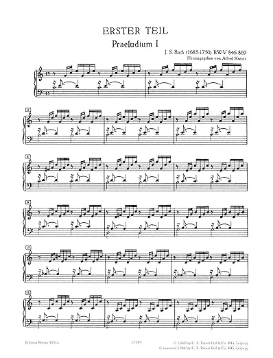 The Well-Tempered Clavier (Edition Peters, 1)