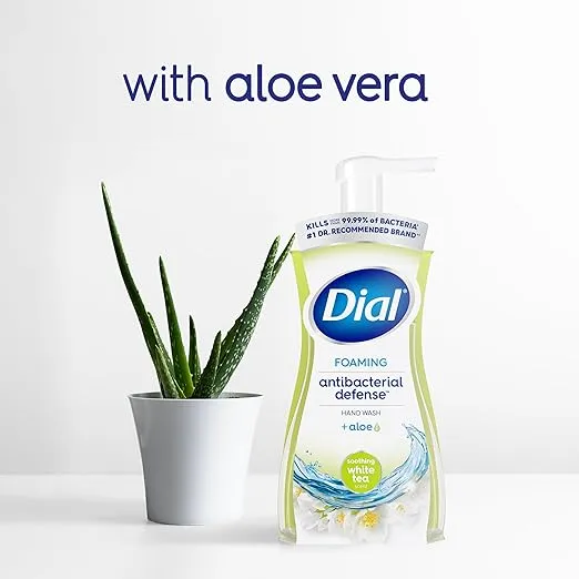 Dial Antibacterial Foaming Hand Wash Refill, Soothing White Tea, 30 Ounce Pack of 4