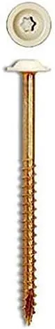 GRK 120670 White Low Profile Cabinet Screw #8 by 1-1/2", (80per Pack) (Two Pack)