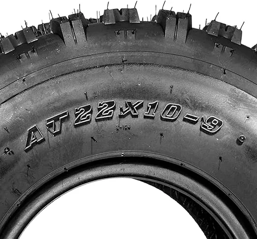 22x10-9 ATV Tires 22x10x9 ATV UTV Sport All Terrain Tires,Tubeless Tires,6 PR (Set of 2)