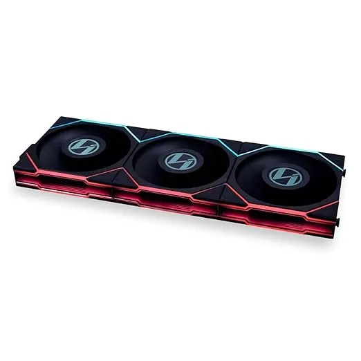 Lian-Li UNI FAN TL LCD 120mm RGB Case Fan with Controller, 3-Pack - Black