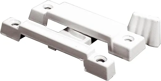 Prime-Line F 2533 Slim Line Sliding Window Sash Lock, 2-1/4 In. Hole Centers, Diecast Zinc, White-Painted, (Single Pack)