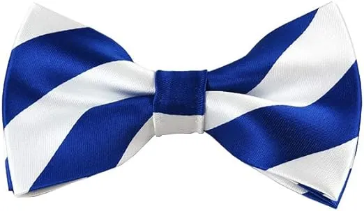 collegiate Stripe Pre-Tied Bow Tie