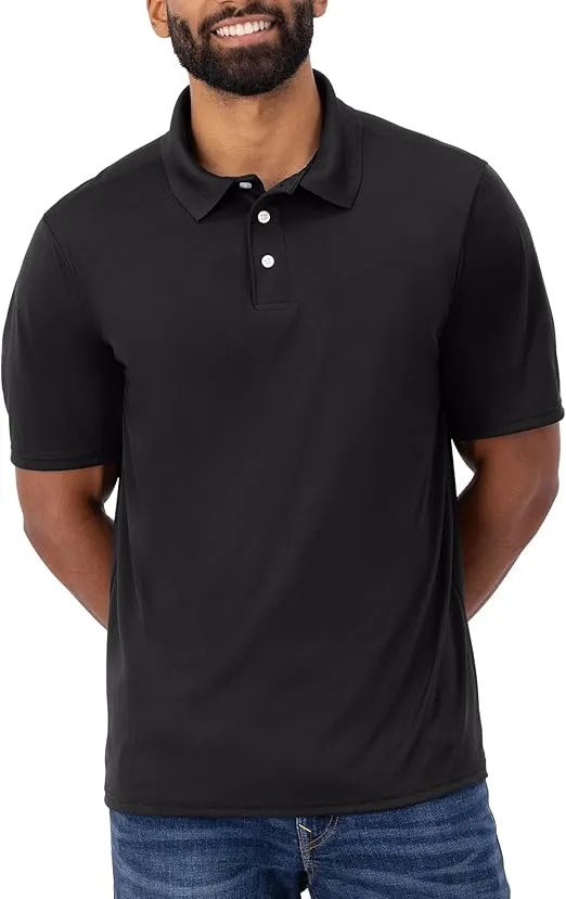Hanes Men's Cool Dri Polo Shirt, Quick-Drying Performance Polo For Men, 40+ Upf Protection