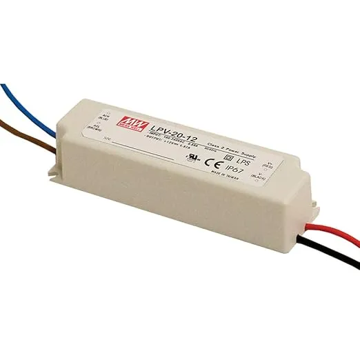 MEAN WELL LPV-20-24 AC-DC Power Supply Enclosed LED Single Output 24V