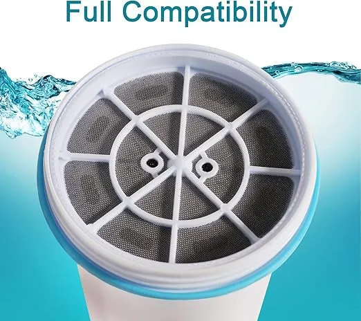 ZR-001 Replacement Water Filter, Replacement Water Filters for Pitchers and Dispensers, Most Advanced 6-Stage 0 TDS System (2 Pack)