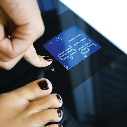 Eat Smart Digital Body Fat Scale with Auto Recognition Technology, Black