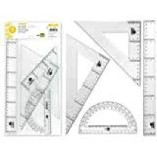 STAEDTLER Transparent 4 Piece Geometry Set