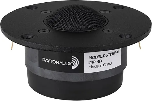 Dayton Audio RST28F-4 1-1/8" Reference Series Fabric Dome Tweeter 4 Ohm