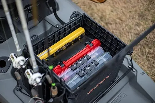 YakAttack BlackPak Pro Kayak Fishing Crate - Multiple Colors and Sizes | Kayak Fishing Accessories