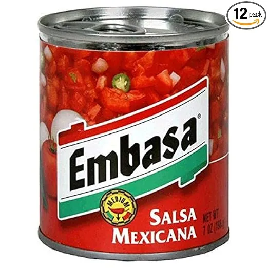Embasa Salsa Mexicana, 7-Ounce Cans (Pack of 12)