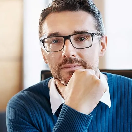 MELASA Safety Glasses Side Shields for Prescription Glasses, Slip on Clear Eye Glasses, Fits Small to Large Eyeglasses
