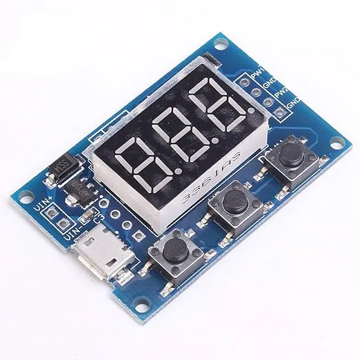 Digital 2 Channel PWM Square Wave Pulse Signal Generator Adjustable Frequency Duty Cycle 100% 1Hz-150KHz Module by Envistia Mall