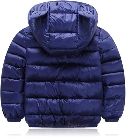 HILEELANG Kids Boy Girl Winter Hooded Puffer Jackets Coats Light Weight Padded Outerwear